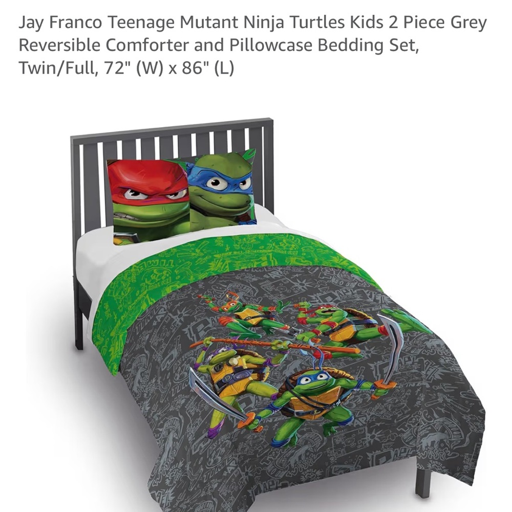 Teenage Mutant Ninja Turtles Bedding Set
Comforter & Pillowcase